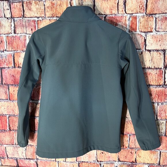 Gray Boys Size M Columbia Fall Jacket with Neon Green Zipper - Picture 8 of 16